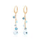 Paradise Single-Strand Topaz Earrings and Diamond Accent - 1